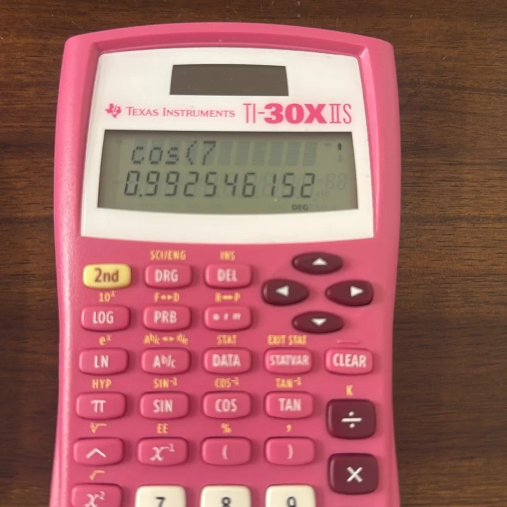Texas Instruments TI-30X IIS Solar Scientific Calculator Hot Pink - Picture 4 of 4